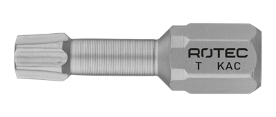 Rotec Torsionbit T 10 | L=25 | C6.3 | conisch | Anti-Cor | 2 stuks - 807.10102 Rotec Torsionbit T 10 | L=25 | C6.3 | conisch | Anti-Cor | 2 stuks - 807.10102