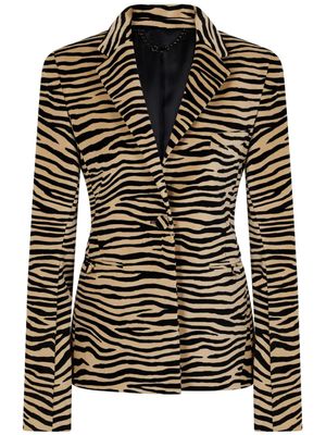 Rabanne t-shirt à imprimé tigre - Tons neutres