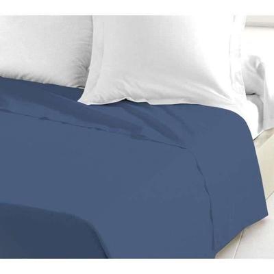 LOVELY HOME Vlaklaken - 240 x 300 cm - 100% katoen - Blauw