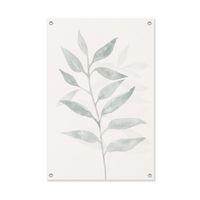 Tuinposter Watercolor Linen Scandi Leaves 70x100cm