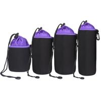 4 in 1 SLR camera lens tas micro één lens zak lens innerlijke gal tas waterdichte beschermende case plus fluweel verdikking (paars)