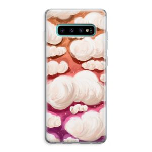 Katoen Wolken: Samsung Galaxy S10 Plus Transparant Hoesje