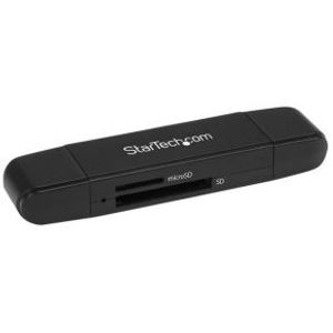 StarTech.com SDMSDRWU3AC USB 3.0 (3.1 Gen 1) Type-A/Type-C Zwart geheugenkaartlezer