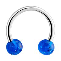 Circular barbell Chirurgisch staal 316L / Acryl Circular Barbells - thumbnail