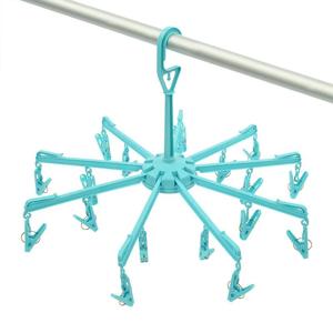 Droogcarrousel - blauw - droogmolen - 18 knijpers - 48 cm