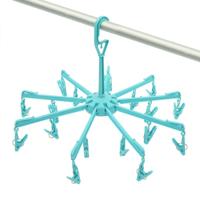 Droogcarrousel - blauw - droogmolen - 18 knijpers - 48 cm
