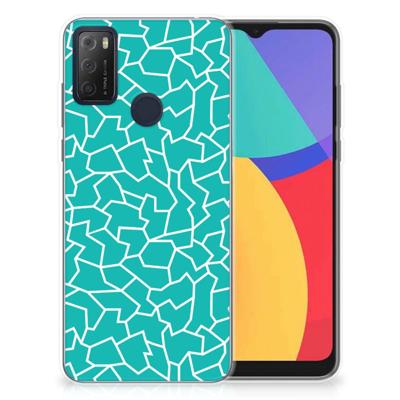 Alcatel 1S (2021) | Hoesje maken | Cracks Blue