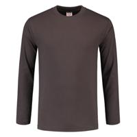 Tricorp T-shirt lange mouw - Casual - 101006 - donkergrijs - maat M