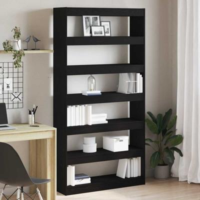 Boekenkast Zwart Bewerkt hout