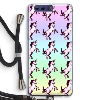 Musketon Unicorn: Honor 9 Transparant Hoesje met koord