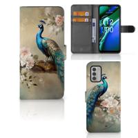 Telefoonhoesje | Met pasjeshouder | voor Nokia G42 Vintage Pauwen