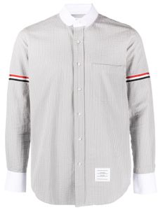 Thom Browne chemise à bandes RWB - Gris