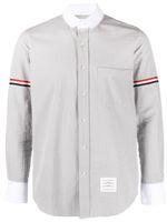 Thom Browne chemise à bandes RWB - Gris