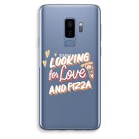 Pizza is the answer: Samsung Galaxy S9 Plus Transparant Hoesje