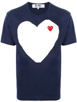 Comme Des Garçons Play t-shirt à logo imprimé - Bleu