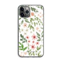 Botanical sweet flower heaven: iPhone 11 Pro Max Transparant Hoesje
