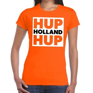 Nederlands elftal supporter shirt Hup Holland Hup oranje voor da