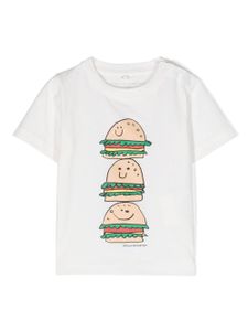 Stella McCartney Kids t-shirt Veggie Burger Stack - Blanc