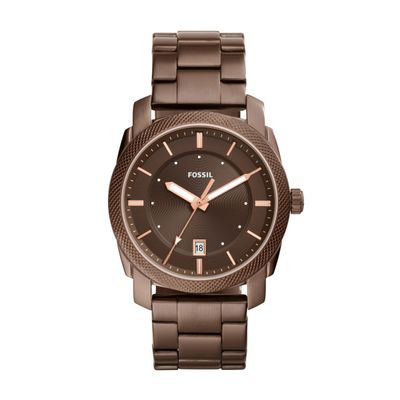 Horlogeband Fossil FS5370 Roestvrij staal (RVS) Bruin 22mm