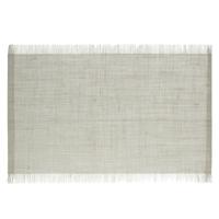 Secret de Gourmet Jute tafel placemat - lichtgrijs - 45 x 30 cm - Onderleggers - met rafels Secret de Gourmet Jute tafel placemat - lichtgrijs - 45 x 30 cm - Onderleggers - met rafels
