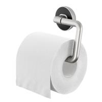 Tiger Carv Toiletrolhouder - zonder klep - geborsteld RVS/zwart 800223