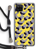 8-bit N°3: Samsung Galaxy A12 Transparant Hoesje met koord