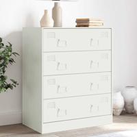 Dressoir 67x39x83 cm staal wit - thumbnail