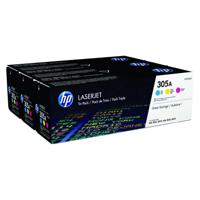 HP 305A originele cyaan/magenta/gele LaserJet tonercartridge, 3-pack