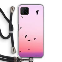 Fly away: Huawei P40 Lite Transparant Hoesje met koord