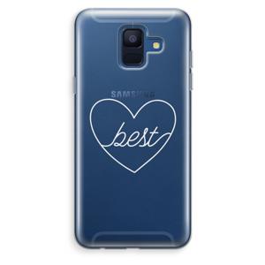 Best heart pastel: Samsung Galaxy A6 (2018) Transparant Hoesje