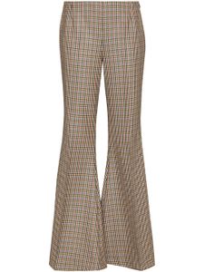 Stella McCartney pantalon évasé à motif pied-de-poule - Tons neutres