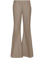 Stella McCartney pantalon évasé à motif pied-de-poule - Tons neutres