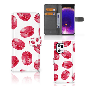 OPPO Find X5 Pro Book Cover Pink Macarons