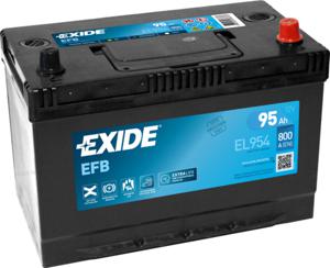 Exide EFB EL954 voertuigaccu EFB (Enhanced Flooded Battery) 95 Ah 12 V 800 A Auto