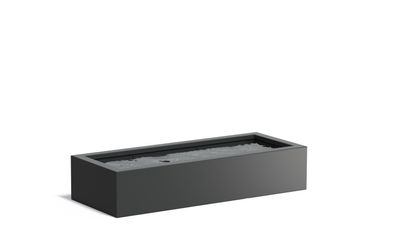 Aluminium vijverbak 200x80x40cm.