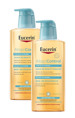 Eucerin AtopiControl Bad en Doucheolie Duoverpakking