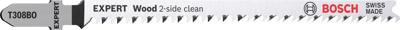 Bosch Accessoires Expert 'Wood 2-side clean' T 308 BO decoupeerzaagblad 25-delig - 1 stuk(s) - 2608900556