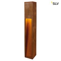 Buitenlamp staand RUSTY SLOT 80 cm hoog inclusief LED 3000K ijzer geroest cortenstaal