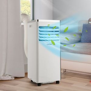 4 in 1 Mobiele Airconditioner Airconditioner met Uitlaatslang 7000BTU Wit