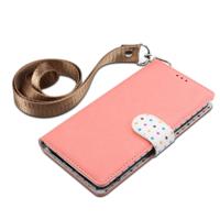 Wave Point horizontale Flip lederen draagtas met kaartsleuven & houder & portemonnee & Lanyard voor iPhone 11 Pro Max (roze)
