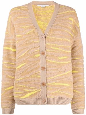 Stella McCartney cardigan à motif tigré - Tons neutres