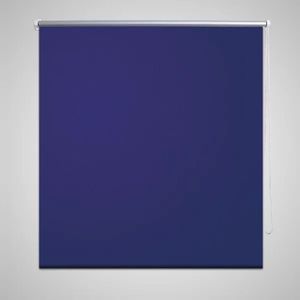 VidaXL Rolgordijn verduisterend 140 x 230 cm marineblauw