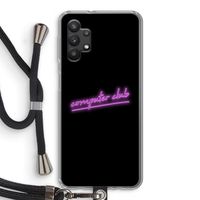 Vice Black: Samsung Galaxy A32 5G Transparant Hoesje met koord