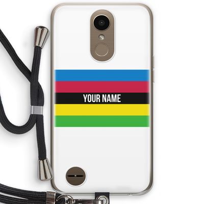 WK Wielrennen: LG K10 (2017) Transparant Hoesje met koord
