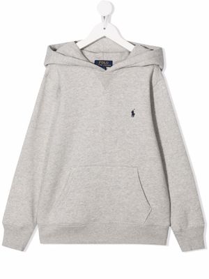POLO RALPH LAUREN KIDS hoodie à motif Polo Pony - Gris