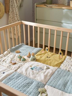 Vloertapijt / Parkbodem hydrofiel katoen patchwork BAYOU meerkleurig Vloertapijt / Parkbodem hydrofiel katoen patchwork BAYOU meerkleurig