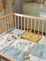 Vloertapijt / Parkbodem hydrofiel katoen patchwork BAYOU meerkleurig