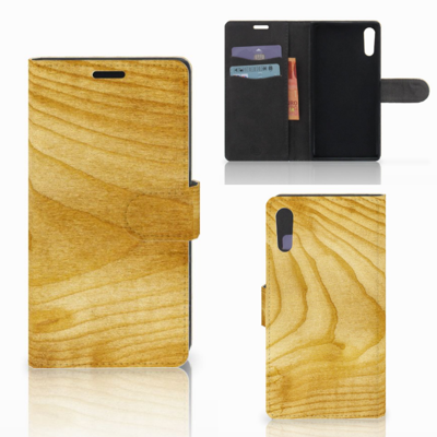 Sony Xperia XZ | Sony Xperia XZs | Book Style Case | Licht Hout