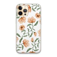 Peachy flowers: iPhone 13 Pro Max Transparant Hoesje