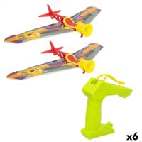 Vliegtuig Colorbaby Let's Fly Lanceerder 14,5 x 3,5 x 25 cm (6 Stuks)